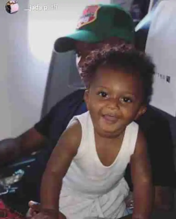 Wizkid Pictured With His 3rd Son, Zion